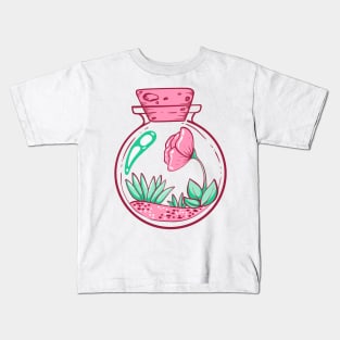 Abrosexual Potion Terrarium Hidden colors Kids T-Shirt